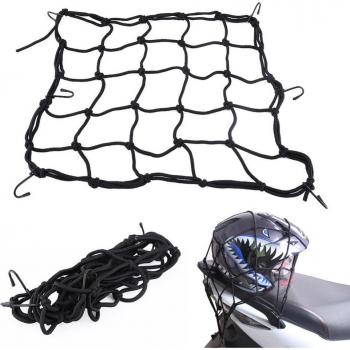 Filet de chargement élastique pour casque de moto