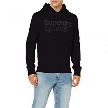 Superdry Core Sport Sweat-Shirt, Noir, XS Homme