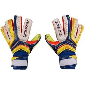 Guantes Serathor Deluxe G2 en Azul Brillante con Detalle de Seguridad Amarilla – 9,5