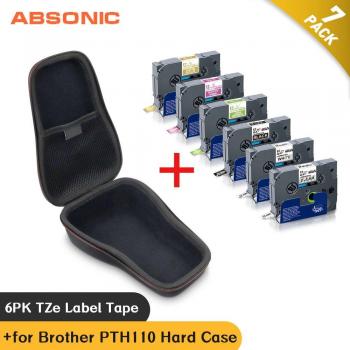 6PK Printer Ribbon MQG35 for Brother P-touch PTH110