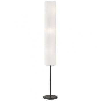 Lampada da terra E14 con paralume bianco