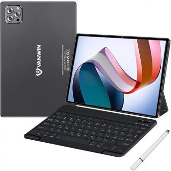 Vanwin V62 10,1″ Noir 4/64 Go : stylet, étui cuir et clavier Bluetooth inclus