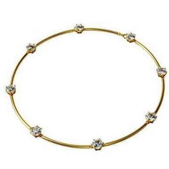 Swarovski Constella: Elegantes Weiß‑Gold-Halsband (5600488)