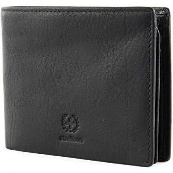 RFID Leather BillFold Wallet (Strellson Blackwall H7, 12 cm, Black)