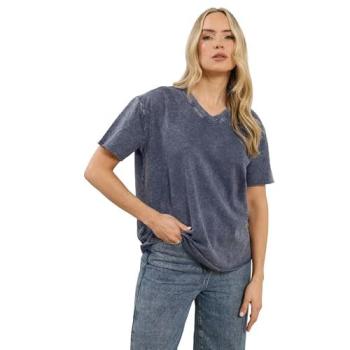 Navy Acid Wash Tall T-Shirt – Long Tall Sally