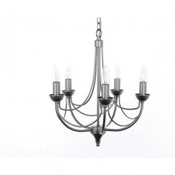 Lampadario Impex Cirrus 5 Bracci Naturale