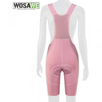 WOSAWE Pantaloni scurti ciclismo donna 3D imbottiti MTB verde