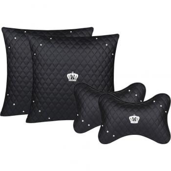 Accessoires de voiture, appui-tête de luxe pour femmes, motif diamant
