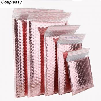Sobres Premium Burbujas Oro Rosa, 5 Tamanios + Bolsa Impermeable