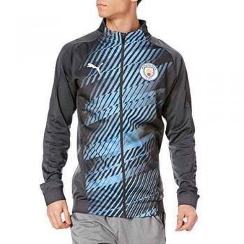 MCFC Stadium League Trainingsjacke für Herren von PUMA – Asphalt/Team Light Blue, Größe S – 756807