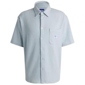 Hugo Camisa Casual Azul Claro M