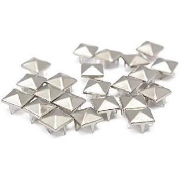 50 Pcs 12mm Metal Claw Pyramid Rivets