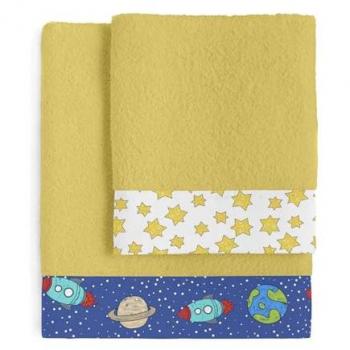 Mr. Fox Space rocket juego toallas