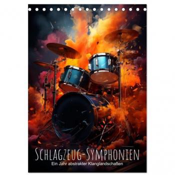 Artefacti, Artefacti: Schlagzeug-Symphonien: Ein Jahr abstrakter Klanglandschaften (Tischkalender 2025 DIN A5 hoch), CALVENDO Monatskalender