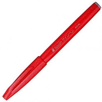 Red Pentel Brush Sign Pen SES15C‑B
