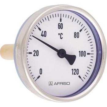 Thermomètre Excentrique Bimétal 63mm 0-100°C