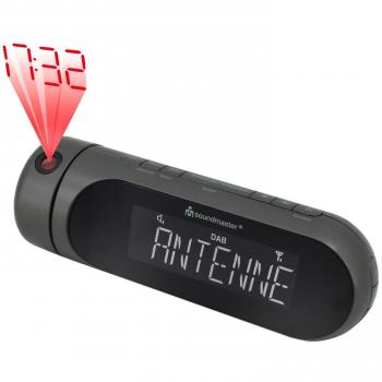Soundmaster UR6700AN Projektionswecker Radiowecker DAB+ USB-Ladefunktion Uhrenradio