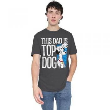 Dark Grey 101 Dalmatians “Top Dog” Dad Tee – Small