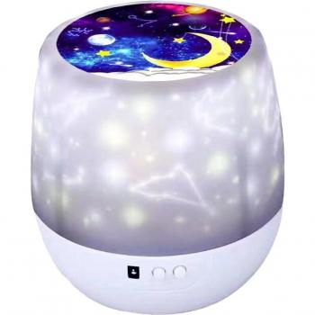 Battery-Powered Star and Moon Lamp