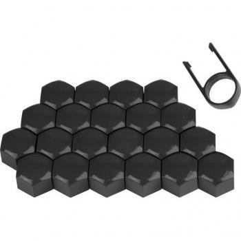 Bouchons à vis noires 21 mm, 20 + 1 pièces – CARMOTION