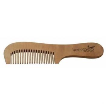 Peine de madera antiestático con puntas finas