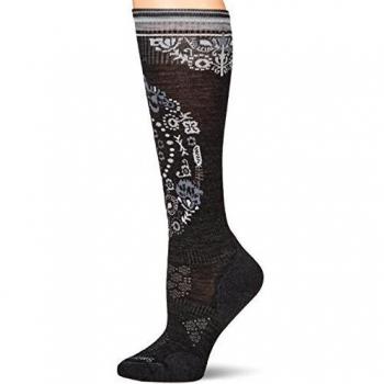 Smartwool Damen Skisocken Phd Le Ptrn L Schwarz (Anthrazit)