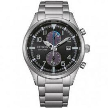 Citizen CA7028-81E Eco-Drive Herrenuhr Chronograph Stahl/Schwarz