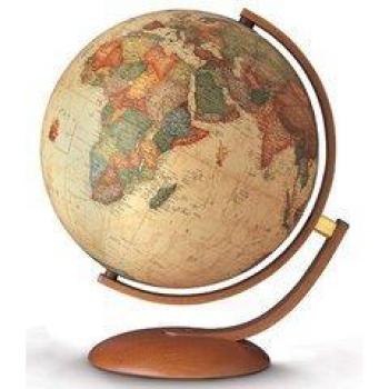 Mappamondo Luminoso Antico Base Legno 37 cm Nova Rico