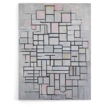 Abstract Grey Mosaic Artwork