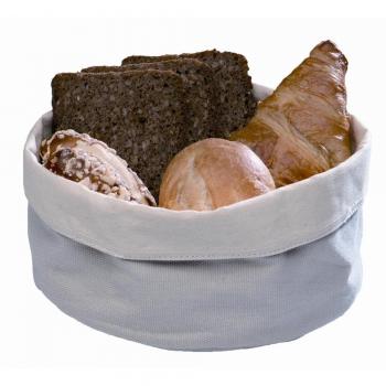 Einstellbarer runder Brotkorb aus Baumwolle – Ø 20 cm, Höhe 12 cm – beige