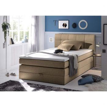 Boxspringbett NEW BEDFORD 140x200 cm Sand
