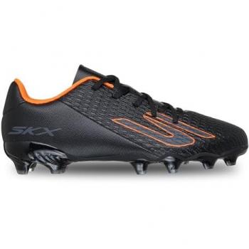 Skechers Youth Footwear Black/Orange Firm Ground