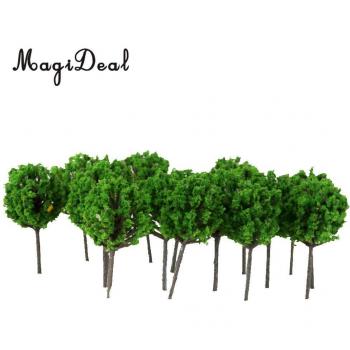 1/300 Scale Dark Green Model Trees for Train Scenery