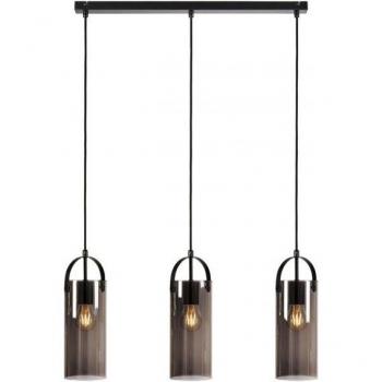 Markslojd – Gloria Bar Light Suspended, 3 LED neri e fumo
