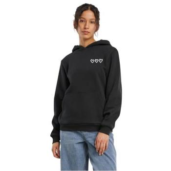 Sweat à Capuche Miss Tee Trois En Rang Noir 3XL