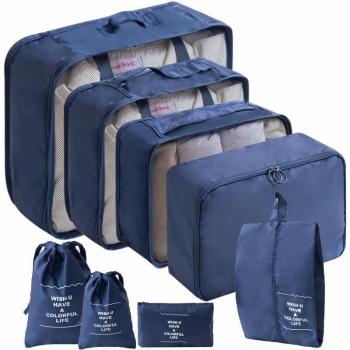 Set di Borse Blu Navy 8 Sezioni Organizzatore