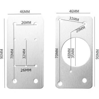 Placa de reparación de bisagra para cocina y muebles