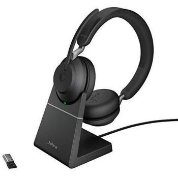Jabra Evolve2 65. UC Stereo Wireless Headphone Office USB Type Bluetooth Black