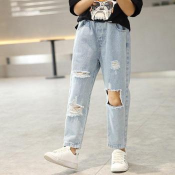 Jeans Desgarrados Mini Estilo Urbano