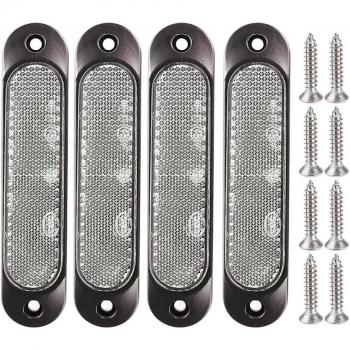 Indicateurs LED 27 (avant/arrière) 4pcs 12V-24V – Remorque blanche : Parking & clignotants pour camion, bus, bateau, RV, SUV, UTV