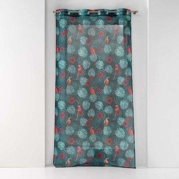 Tenda Douceur d'intérieur 140 x 240 cm Velo Sable con Occhielli Caracas Blu