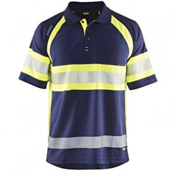 Polo Blaklader Haute Visibilité 3338 Marine/Jaune Fluo 6XL