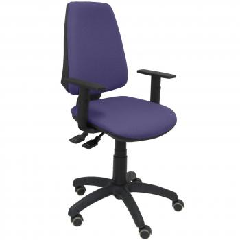 Sedia Elche S Bali P&C 61B10RP Azzurro con Braccioli Regolabili e Ruote per Parquet