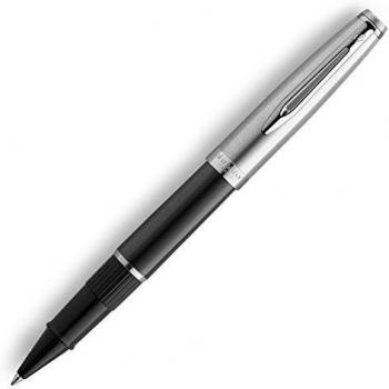 Waterman Emblème Black and Chrome Rollerball Pen