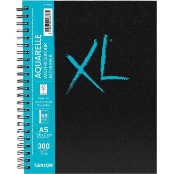 Artbook XL Aquarelle con spirale formato A5 gr.300 fg.68
