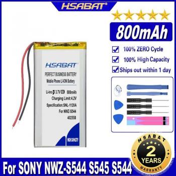 HSABAT 800mAh Battery for SONY NWZ Series