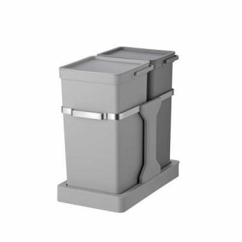 Incasso Pattumiera EKO 15+20L Grigio Deco