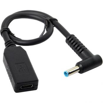 Cargador USB 3.1 Tipo C a DC 20V 4.5x3.0 mm para Dell y HP