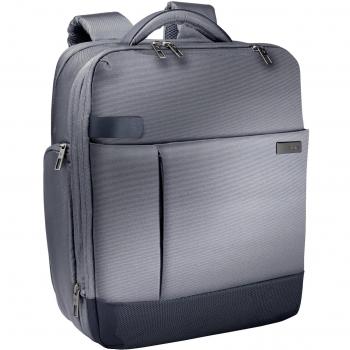 Sac à dos Leitz Smart Traveller en Polyester Déperlant et Cuir Véritable