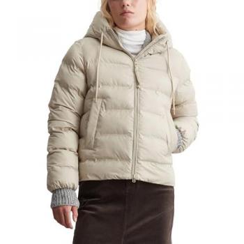 Marc O'Polo Damen Kapuzen-Pufferjacke beige Gr. M
